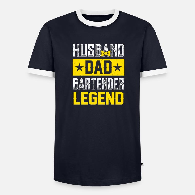 Waitress Bartender Waiter Server - Men's Ringer Shirt - undefined