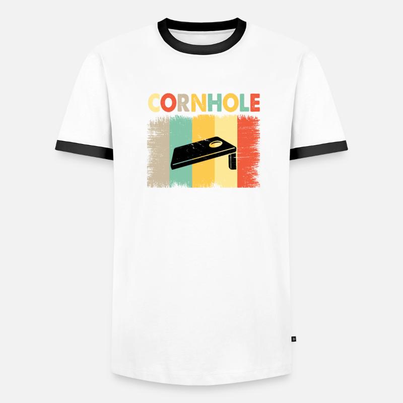 Cornhole Player Cornhole Team Cornhole Game T-shirt contrasté Homme