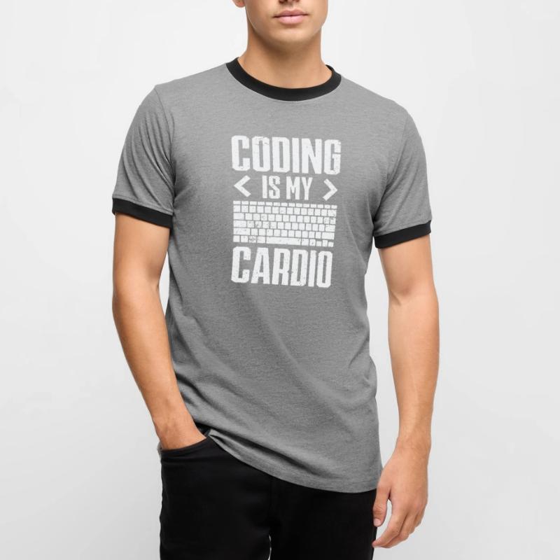 Informatik Admin Programmierer IT-Programmierer Männer Kontrast-T-Shirt