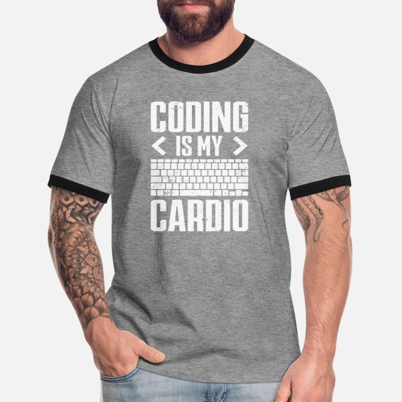 Informatik Admin Programmierer IT-Programmierer Männer Kontrast-T-Shirt