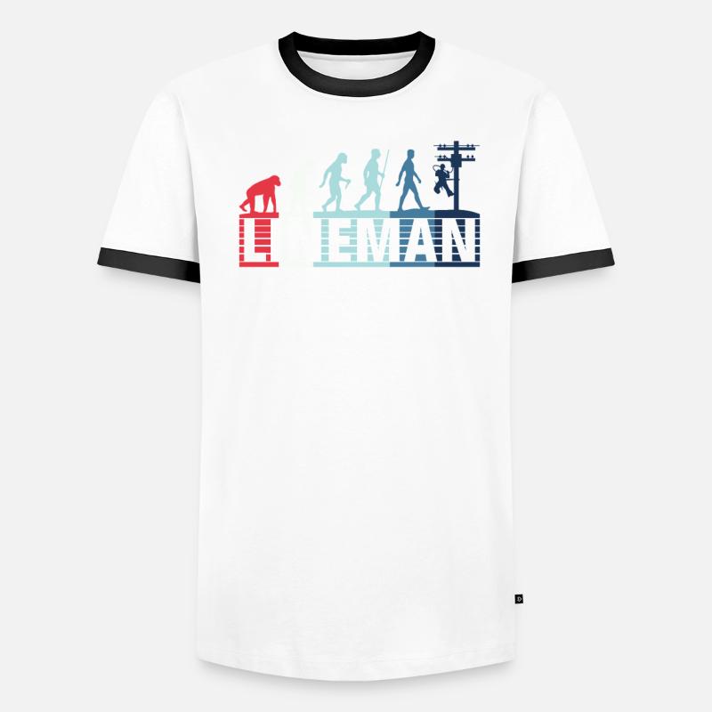 Rétro Electricienne Evolution - T-shirt contrasté Homme