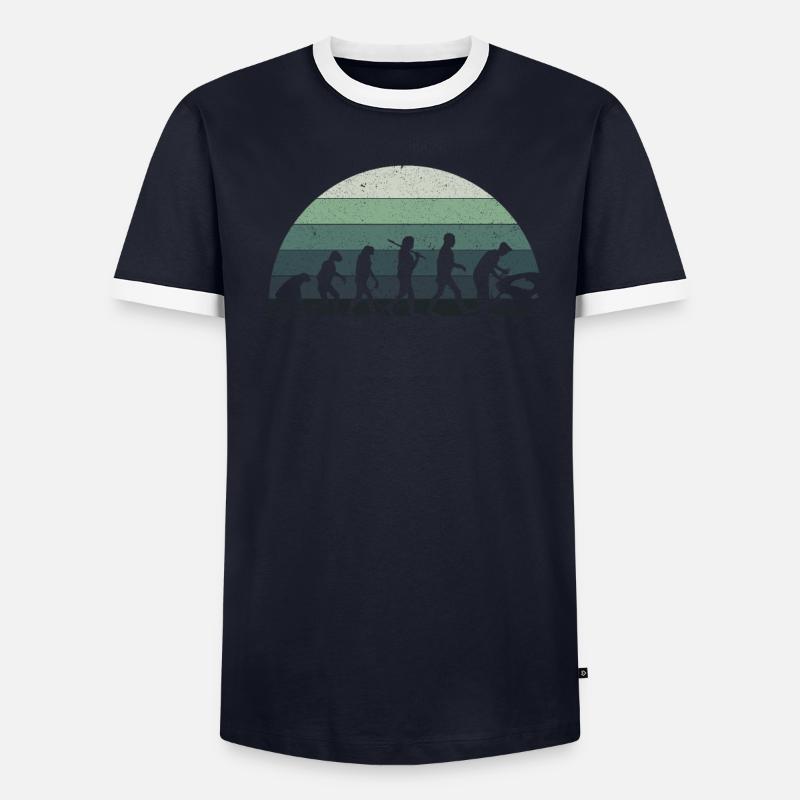 Mécanicien Retro Evolution - Technicien en Mécatronique T-shirt contrasté Homme
