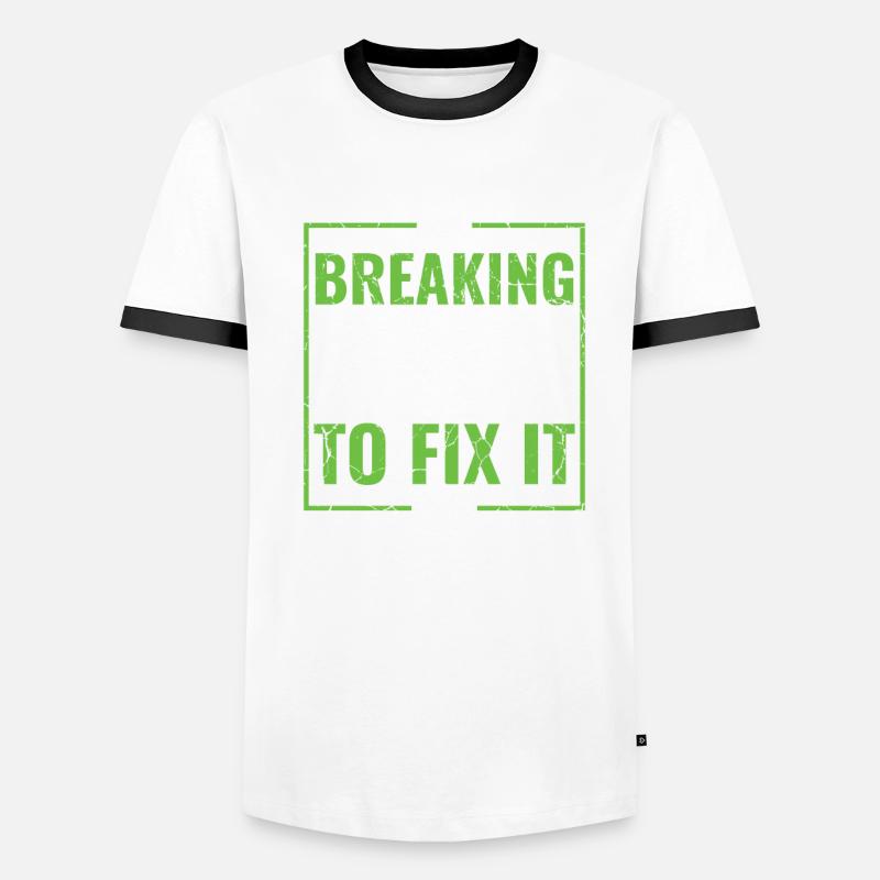 Casser le code pour le réparer - Ethical Hacker T-shirt contrasté Homme