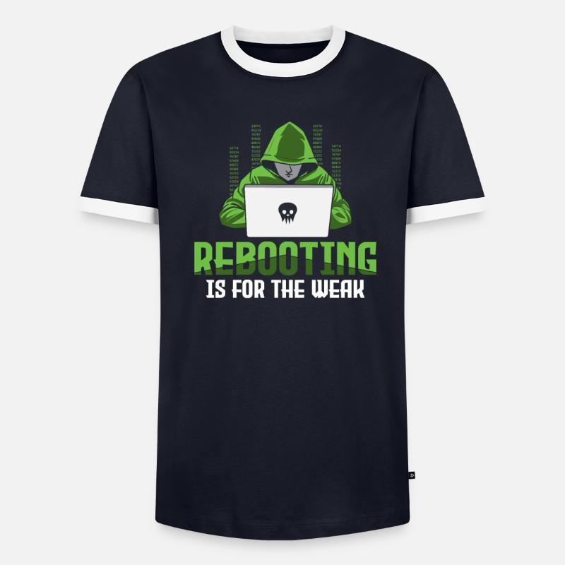 Le redémarrage, c’est pour les faibles - Ethical Hacker T-shirt contrasté Homme