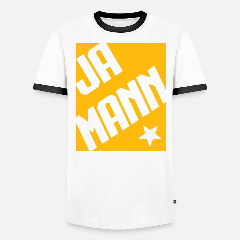 Ja Mann Männer Kontrast-T-Shirt