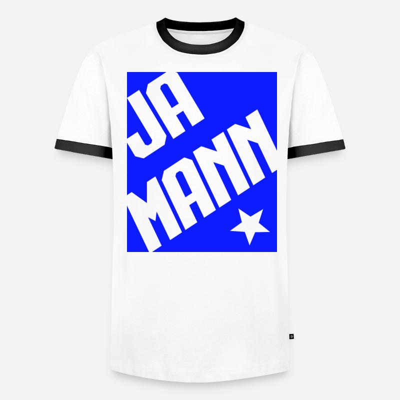 Ja Mann Männer Kontrast-T-Shirt