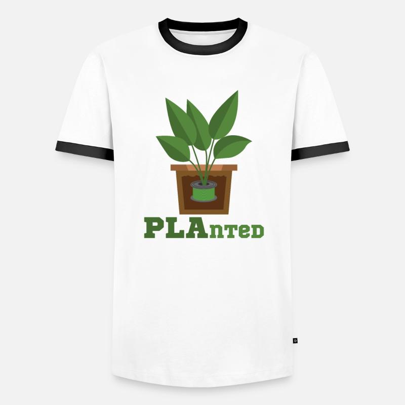 Impression 3D PLAnted Drôle filament d’impression 3D T-shirt contrasté Homme