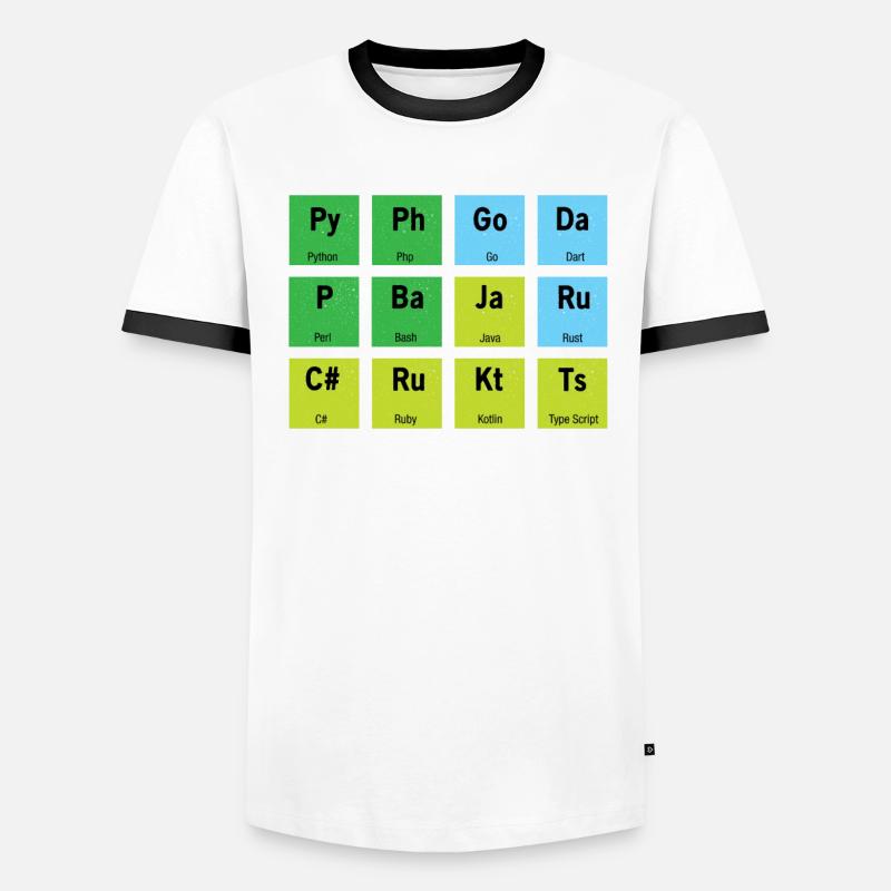 Développeur informatique coden T-shirt contrasté Homme