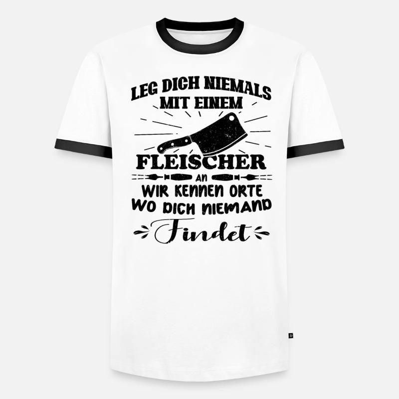 butcher 4 viktor-01 dunkel_Zeichenfläche 1 Männer Kontrast-T-Shirt