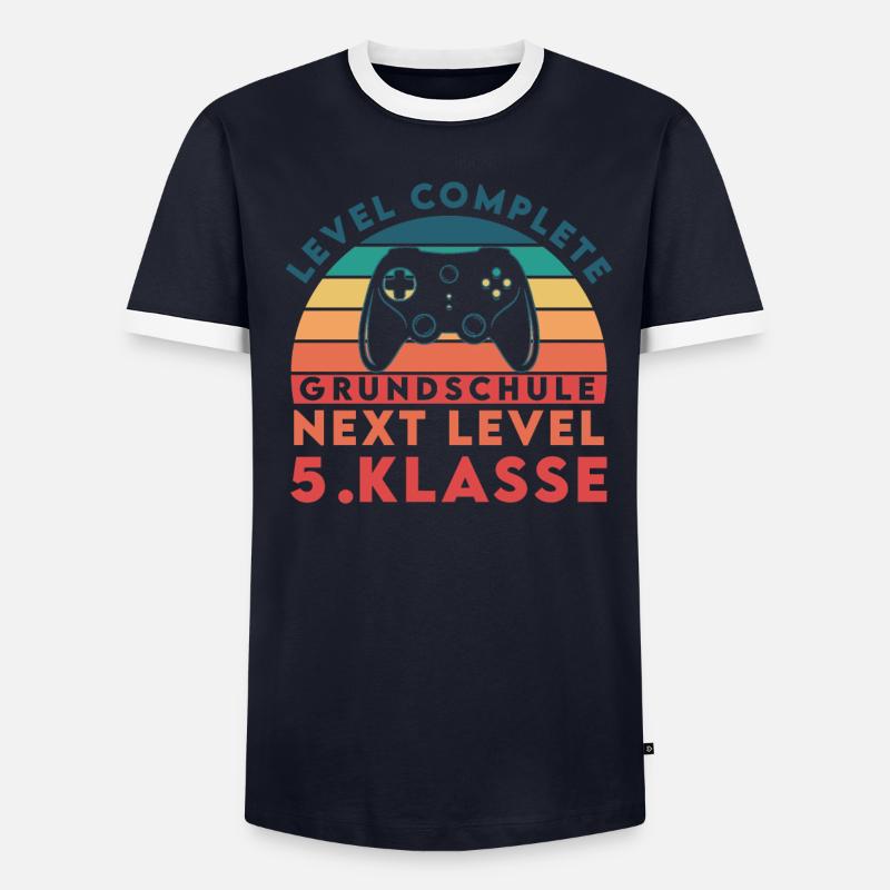 Level Complete Grundschule Next Level 5.Klasse Männer Kontrast-T-Shirt