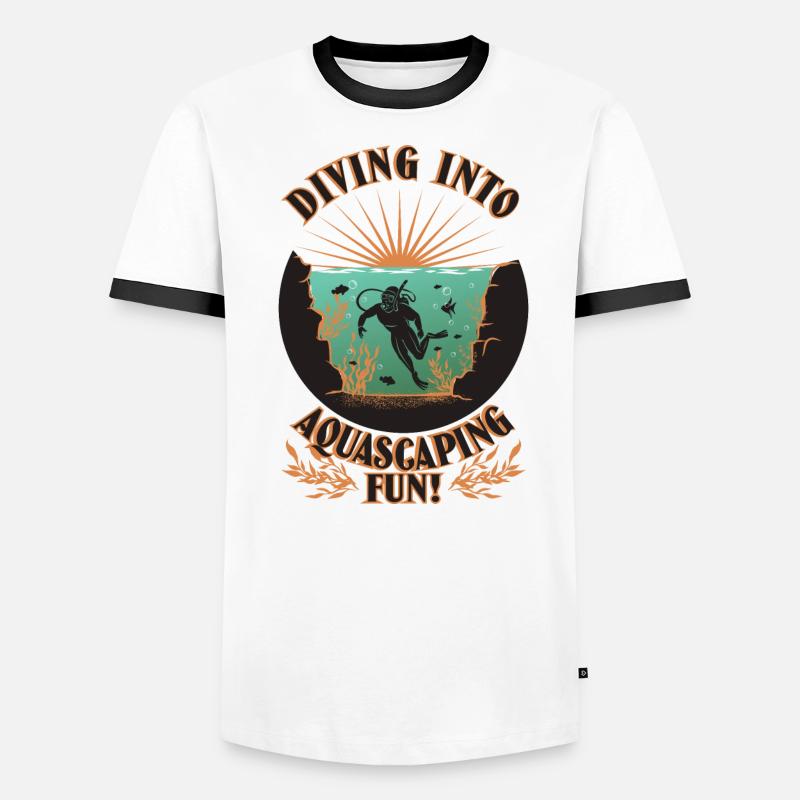 Diving into aquascaping fun! Men's Ringer Shirt