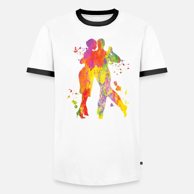 Argentine Tango Dancing Milonga Vals Men's Ringer Shirt