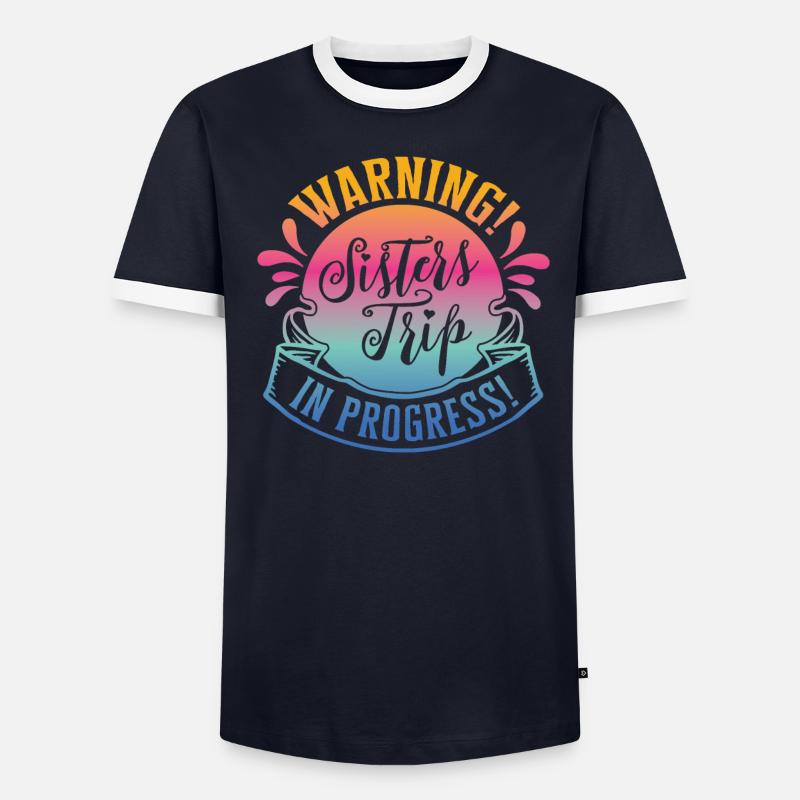 Avertissement Sisters Trip In Progress T-shirt contrasté Homme
