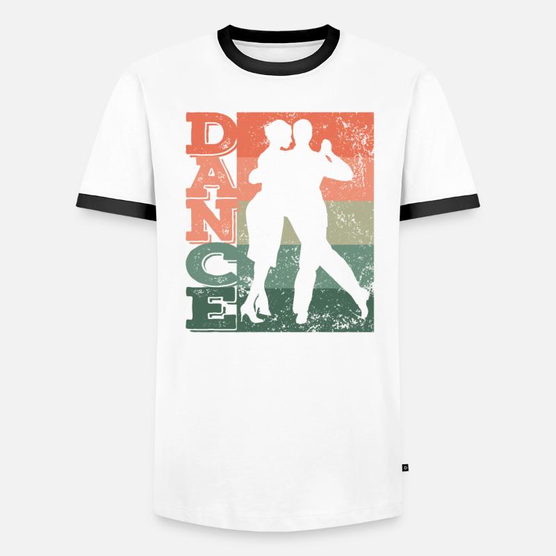 Argentine Tango Dancing Milonga Vals Men's Ringer Shirt