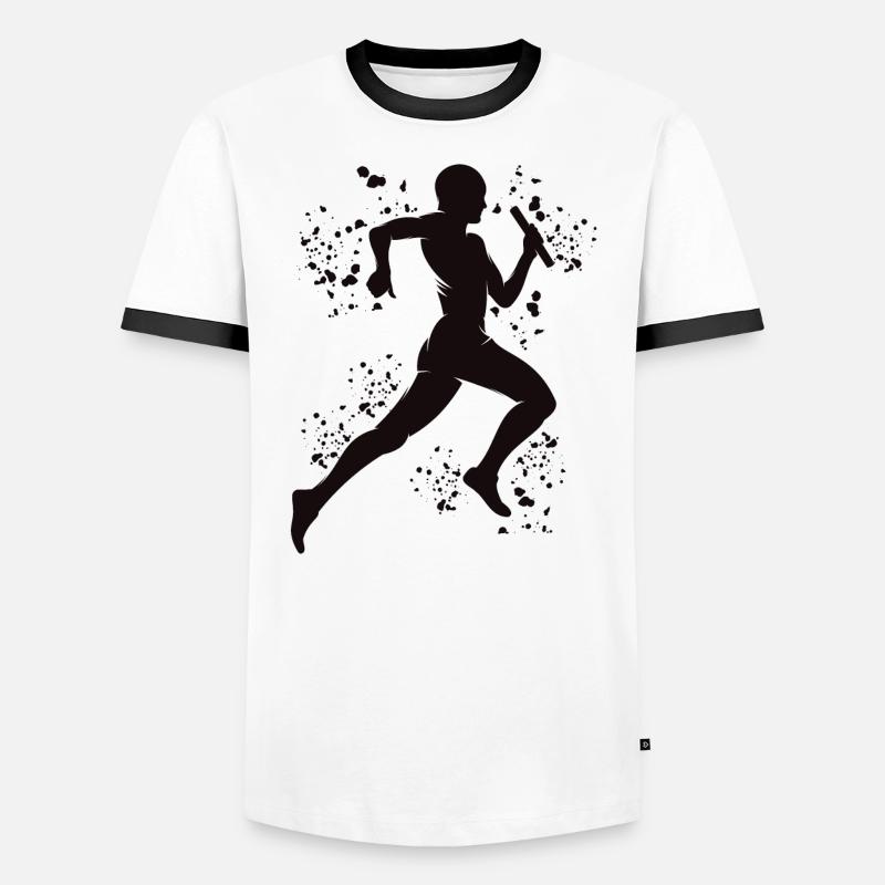 Coureur de relais, Course de relais, Course de relais, Course de relais T-shirt contrasté Homme
