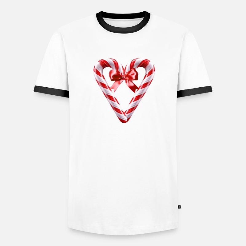 Funny candy cane corn and syrup Men's Ringer Shirt