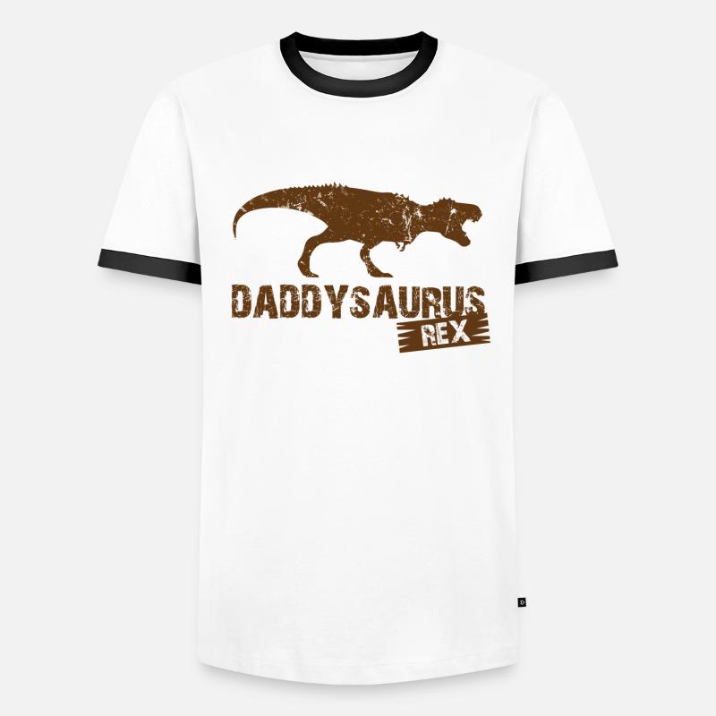 Daddysaurus Rex T-shirt contrasté Homme