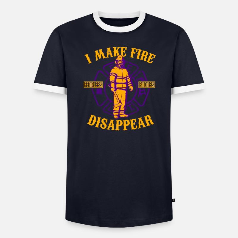 pompier Badass T-shirt contrasté Homme