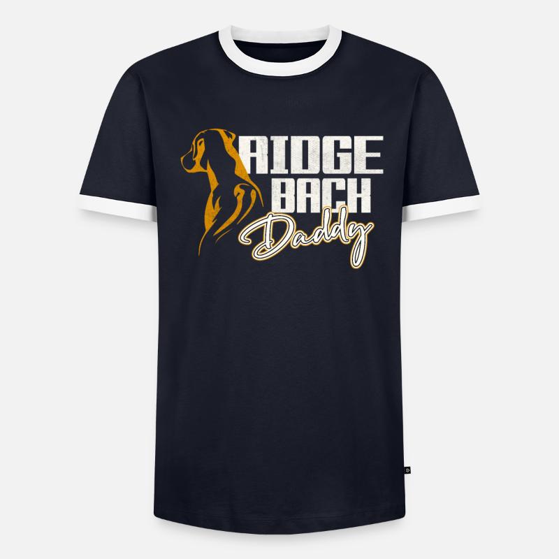 Rhodesian Ridgeback Daddy - Männer Kontrast-T-Shirt - undefined