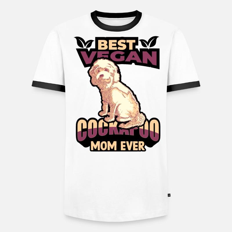 Cockapoo Hund Männer Kontrast-T-Shirt