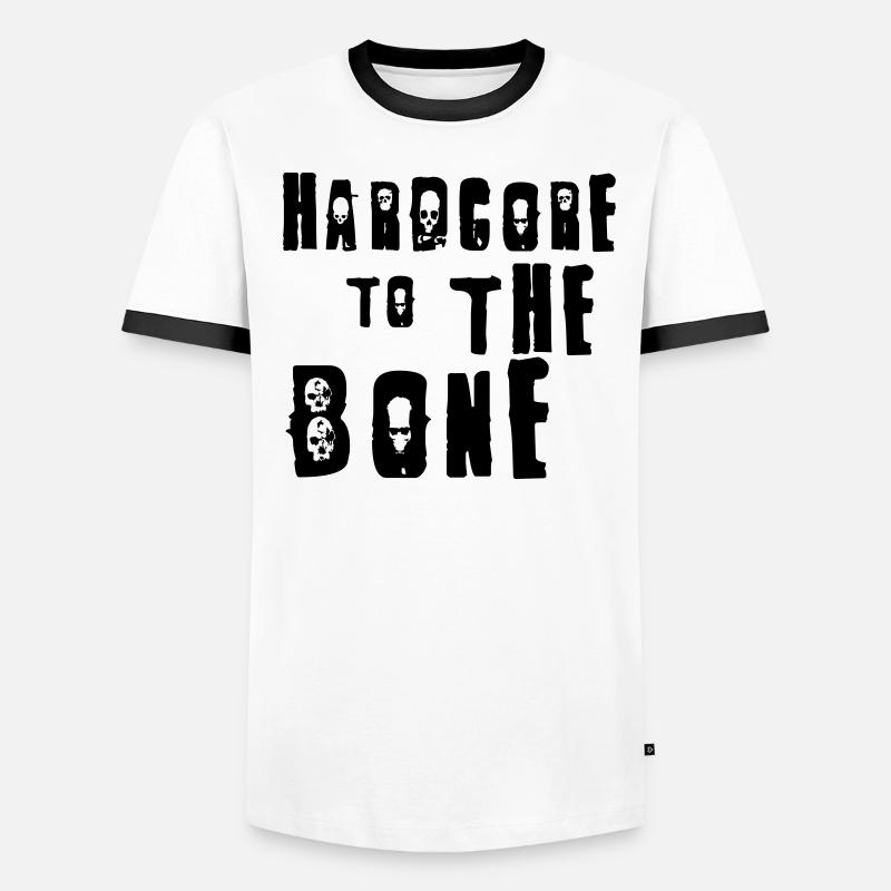 Hardcore Männer Kontrast-T-Shirt