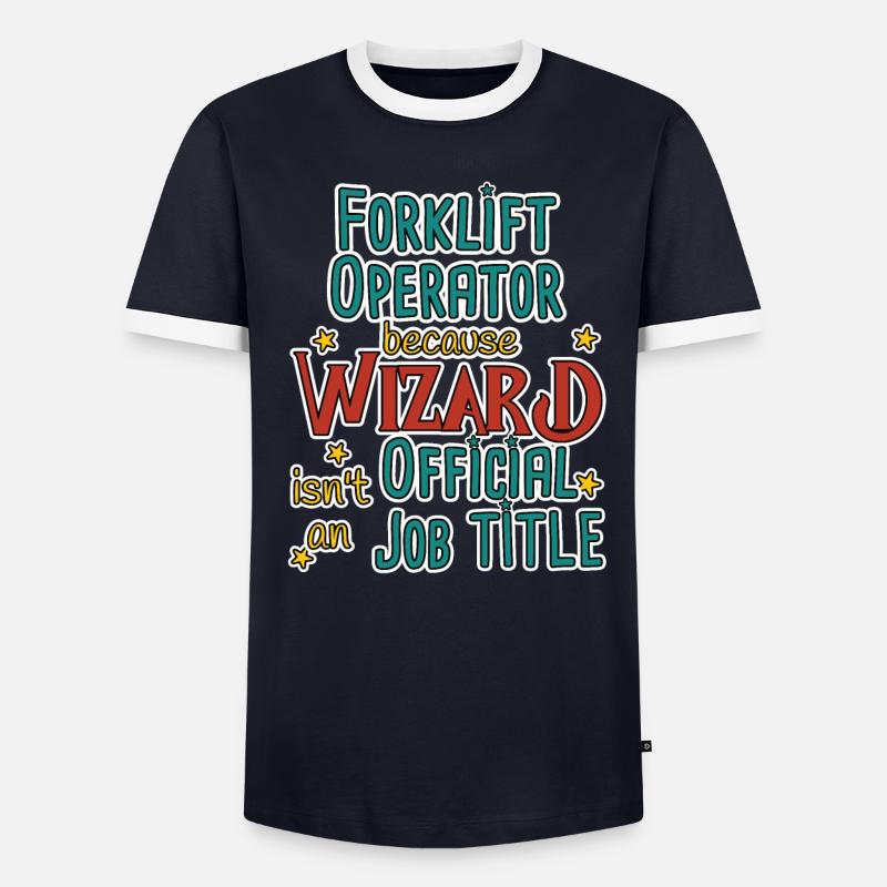 Forklift Operator Wizard - Männer Kontrast-T-Shirt - undefined