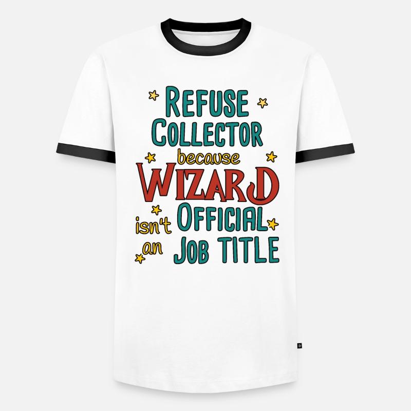 Refuse collector Wizard Männer Kontrast-T-Shirt
