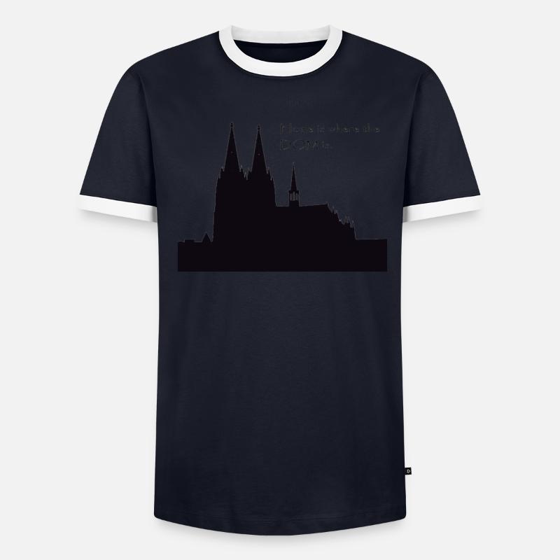 Cathédrale de Cologne T-shirt contrasté Homme