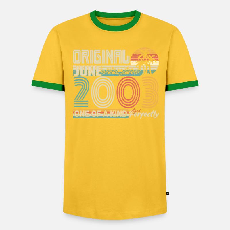Juni 2003 Juni-Jubiläum Juni 2003 - Männer Kontrast-T-Shirt - undefined