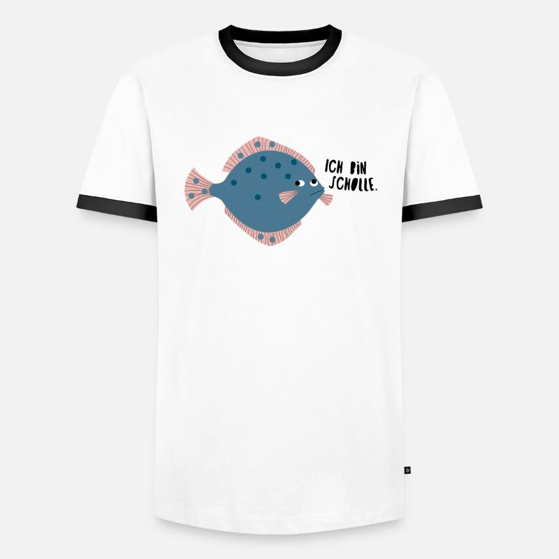 Scholle Männer Kontrast-T-Shirt