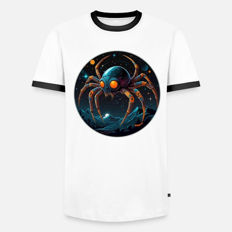 Araignée de l’espace dans l’espace en orbite T-shirt contrasté Homme