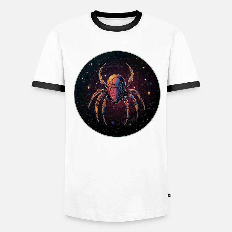 Araignée de l’espace dans l’espace en orbite T-shirt contrasté Homme
