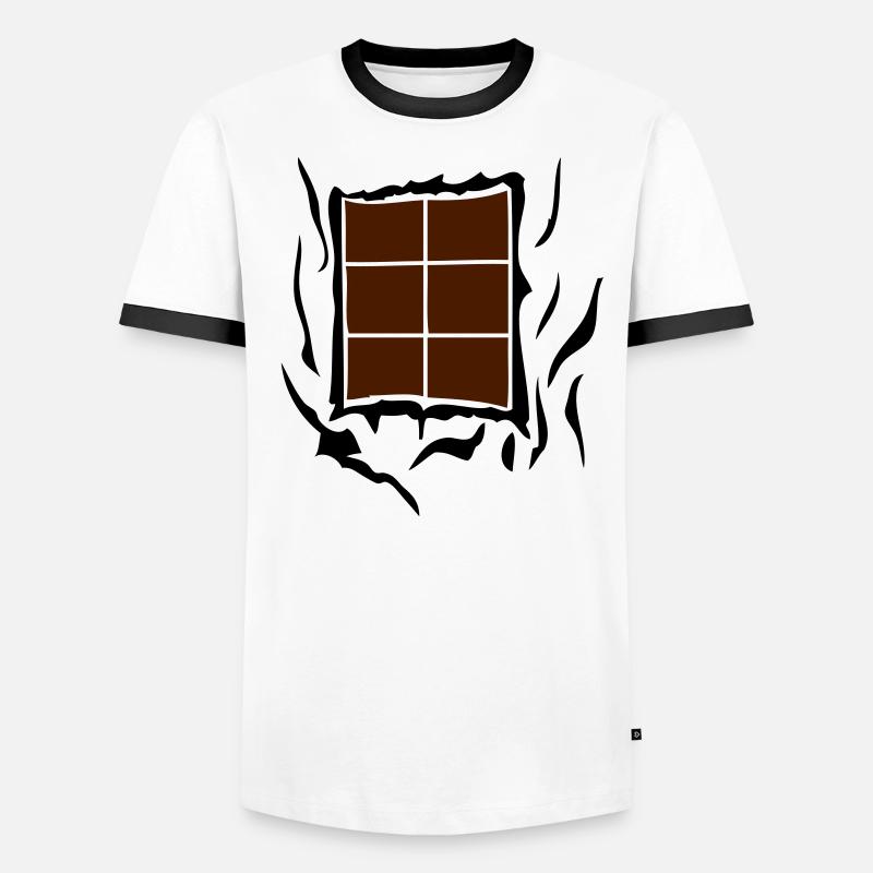 abdominal dechire1 chocolate tablet Men's Ringer Shirt