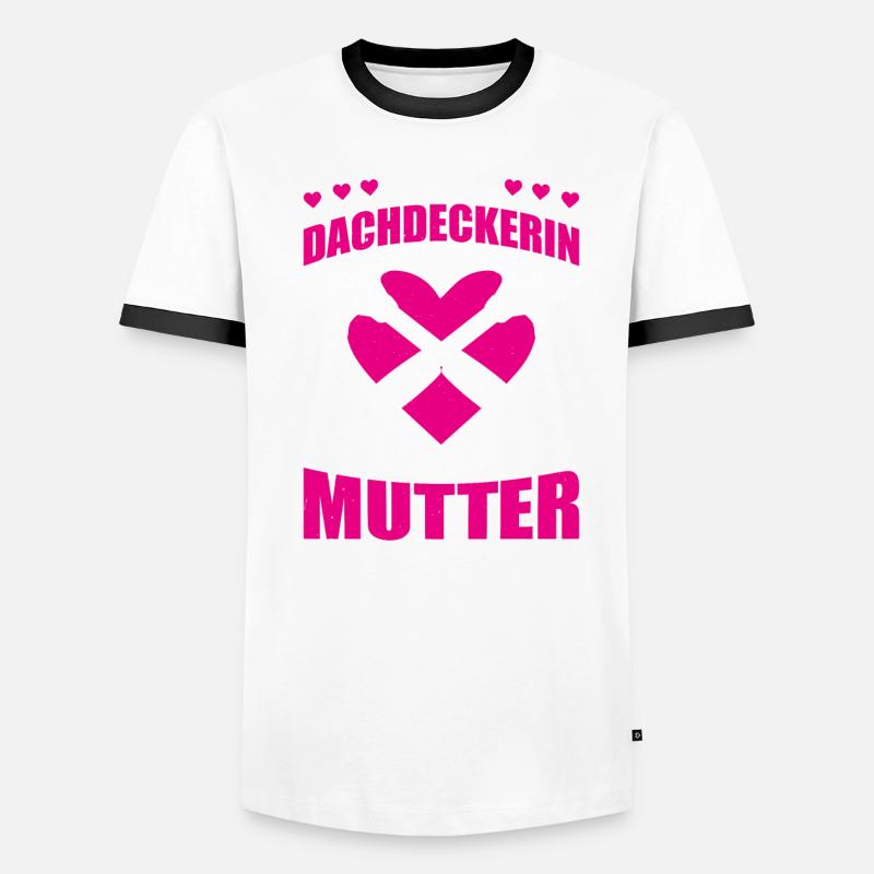 Beste Dachdeckerin Und Mutter Geschenk Männer Kontrast-T-Shirt
