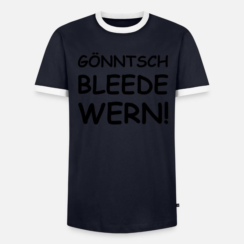 funny saying Ossi Saxon dialect Men's Ringer Shirt