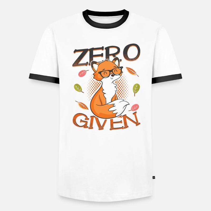 Hipster Fox Zero Fox Given Men's Ringer Shirt