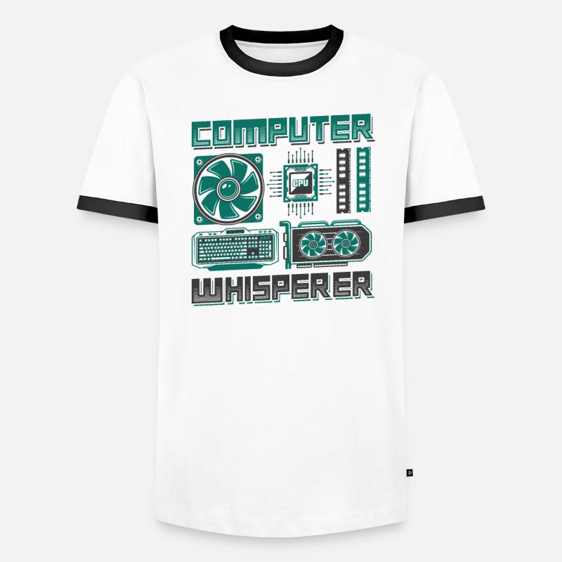 Support informatique Computer Whisperer T-shirt contrasté Homme