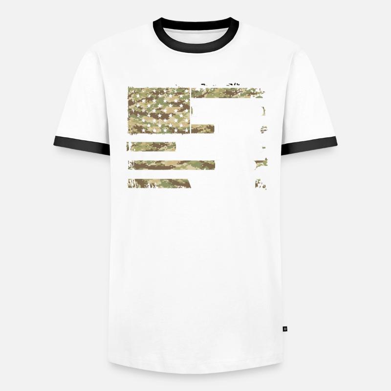 Husband Daddy Protector Hero Veteran Männer Kontrast-T-Shirt