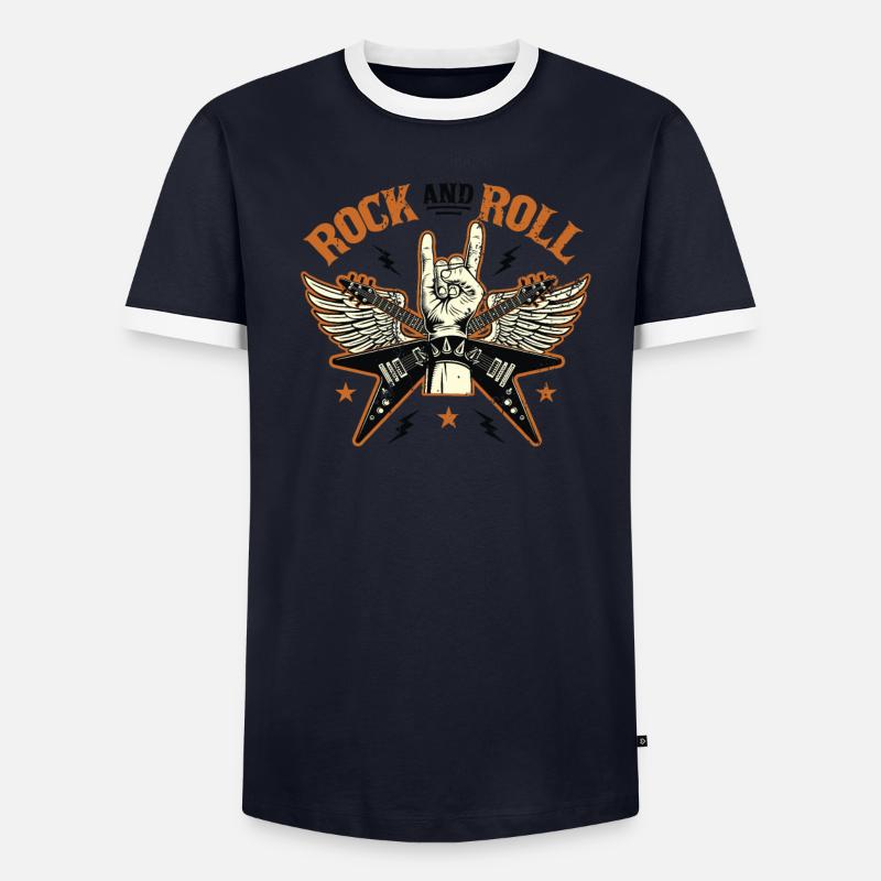 Rock’n’Roll T-shirt contrasté Homme