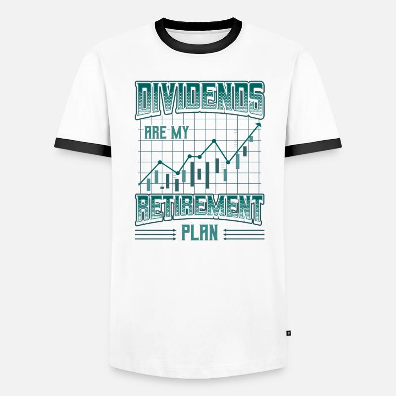 Les dividendes sont mon plan de retraite T-shirt contrasté Homme