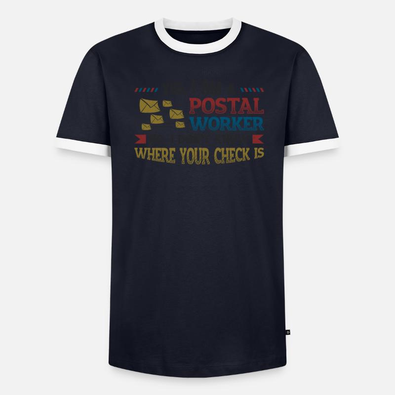 Drôle de bureau de poste T-shirt contrasté Homme
