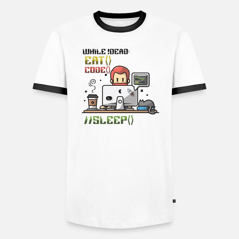 Programmeur,Programmeur informatique,Blague T-shirt contrasté Homme