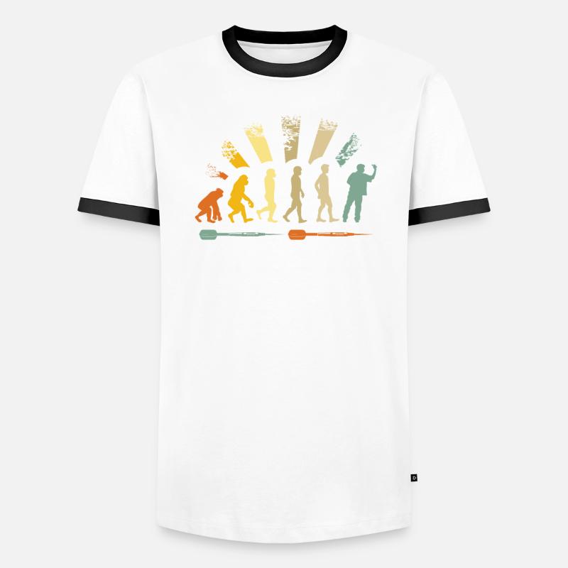 Darts Player Evolution Dartboard T-shirt contrasté Homme