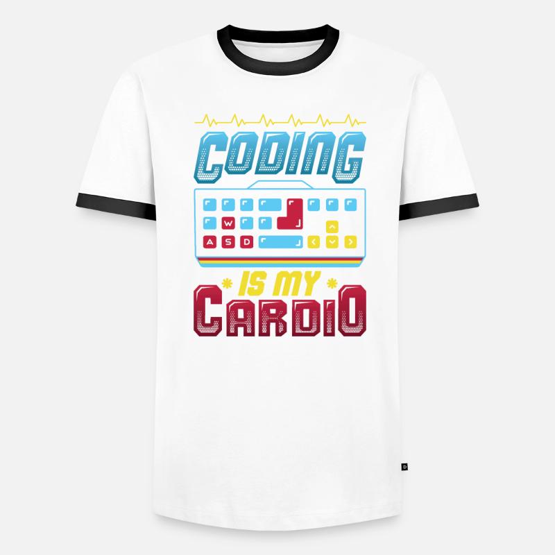 Kodierung Ist Meine Kardio, Code Programmierer Männer Kontrast-T-Shirt