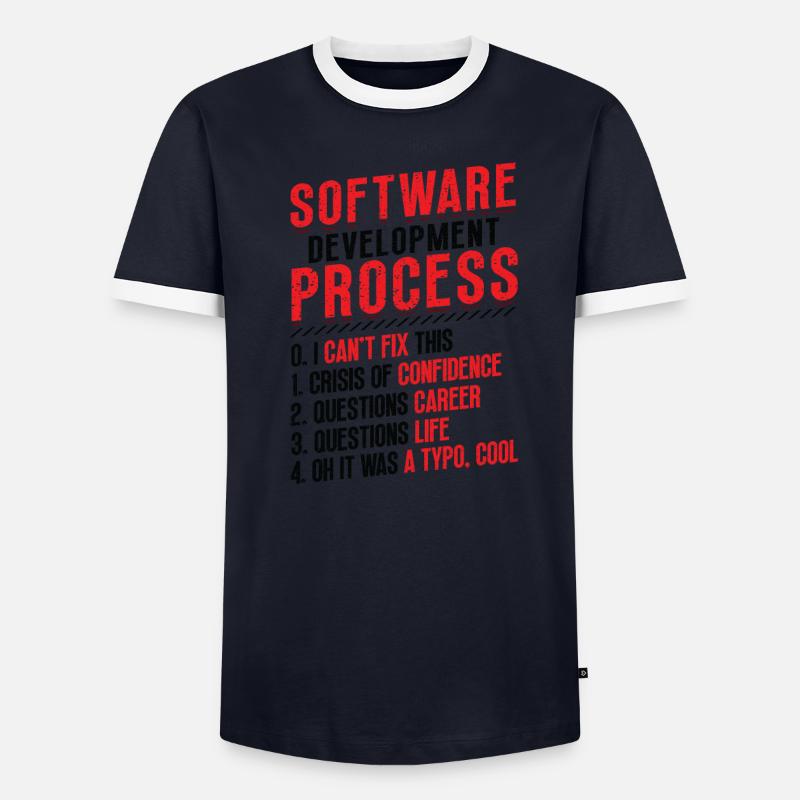 Processus de développement logiciel, programmation T-shirt contrasté Homme