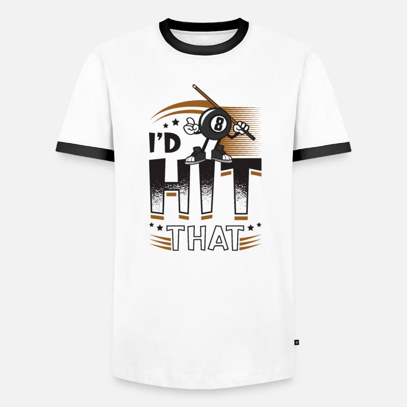 Id Hit That Pool Billards T-shirt contrasté Homme