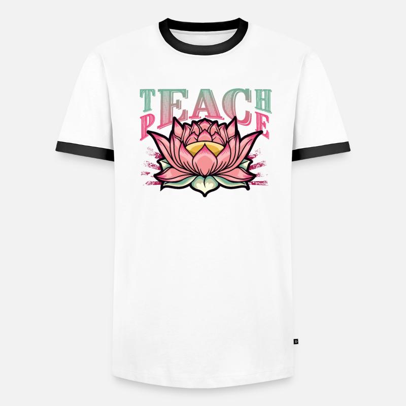 Teaching Peace Men's Ringer Shirt