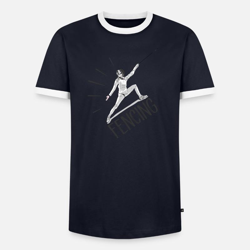 Fechten Männer Kontrast-T-Shirt