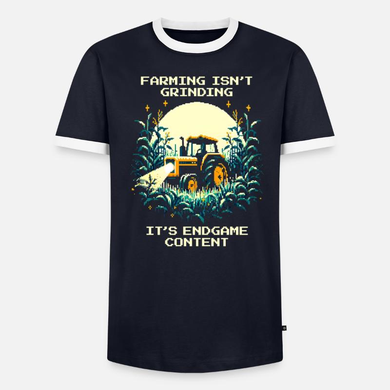 Landwirtschaft = Endgame | Kein Tutorial-Modus - Männer Kontrast-T-Shirt - undefined