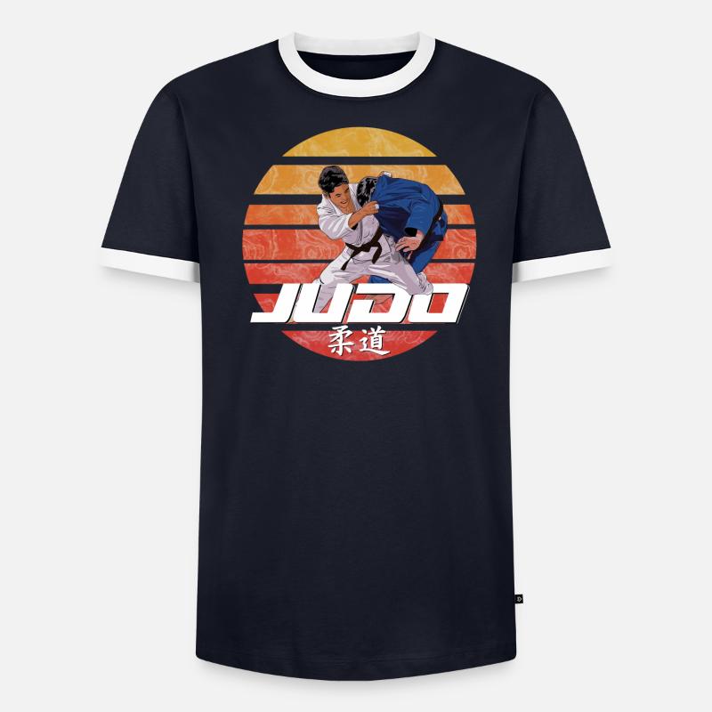 Judo Männer Kontrast-T-Shirt